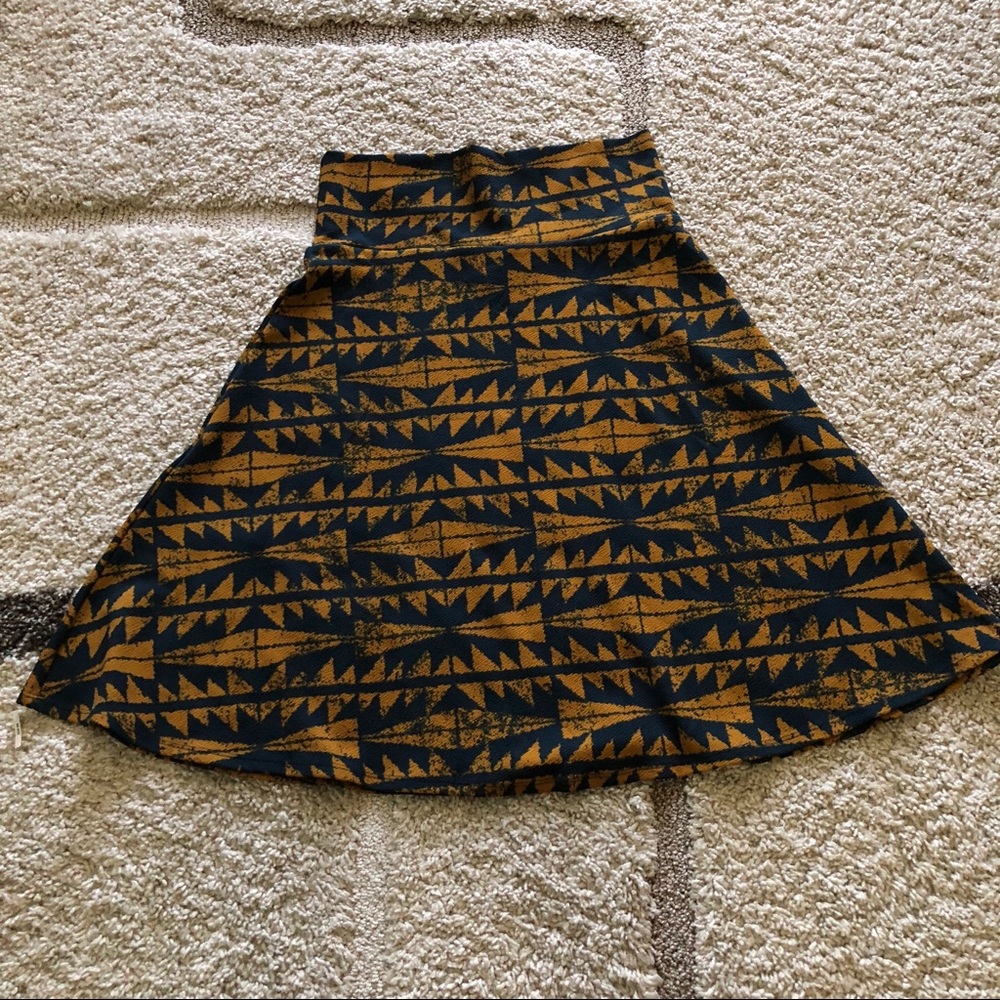 LulaRoe Azure - Blue & Gold